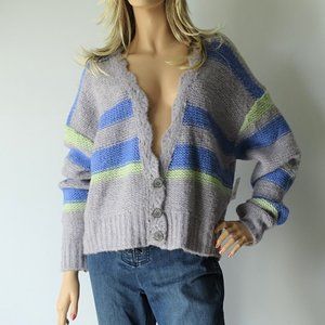 Free People Fine Time Neptune Cardigan Sweater NWT